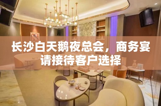 长沙白天鹅夜总会，商务宴请接待客户选择