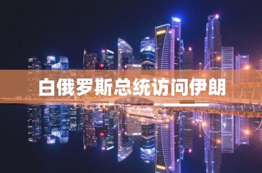 白俄罗斯总统访问伊朗