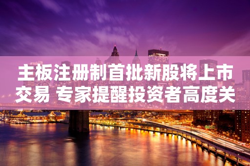 主板注册制首批新股将上市交易 专家提醒投资者高度关注交易制度变化