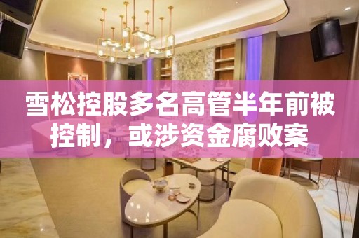 雪松控股多名高管半年前被控制，或涉资金腐败案