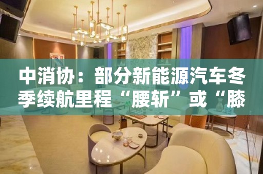中消协：部分新能源汽车冬季续航里程“腰斩”或“膝盖斩”