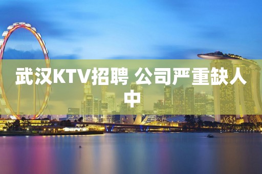 武汉KTV招聘 公司严重缺人中