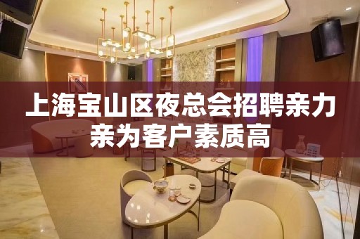 上海宝山区夜总会招聘亲力亲为客户素质高