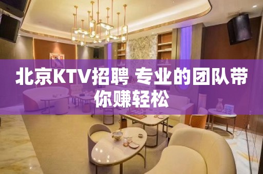 北京KTV招聘 专业的团队带你赚轻松