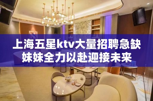 上海五星ktv大量招聘急缺妹妹全力以赴迎接未来