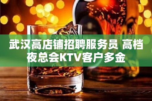 武汉高店铺招聘服务员 高档夜总会KTV客户多金