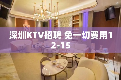 深圳KTV招聘 免一切费用12-15