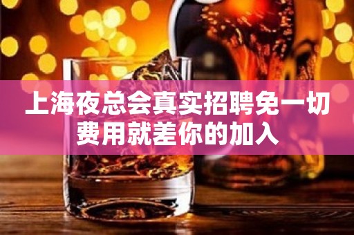 上海夜总会真实招聘免一切费用就差你的加入