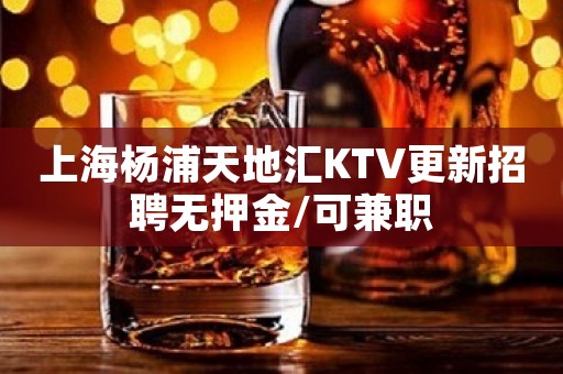 上海杨浦天地汇KTV更新招聘无押金/可兼职