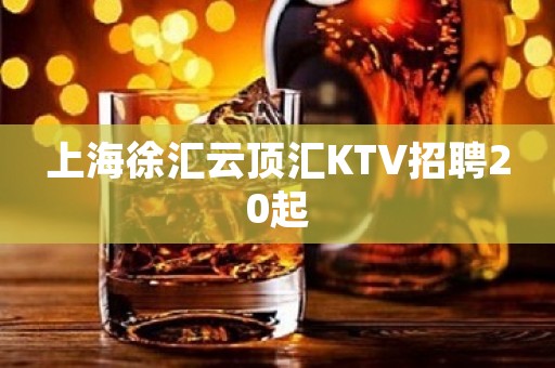上海徐汇云顶汇KTV招聘20起