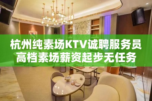 杭州纯素场KTV诚聘服务员高档素场薪资起步无任务