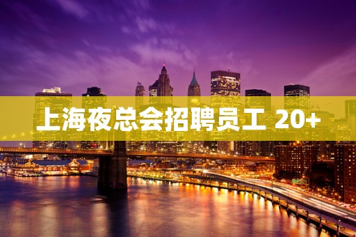 上海夜总会招聘员工 20+