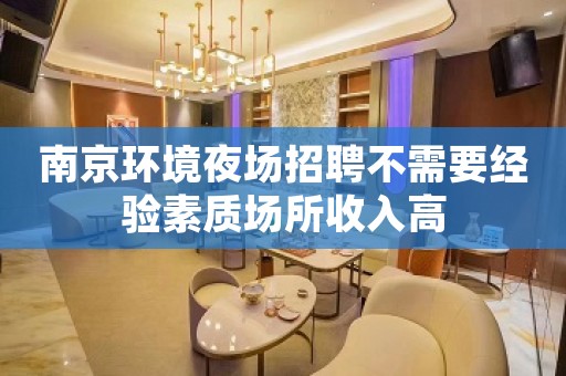 南京环境夜场招聘不需要经验素质场所收入高