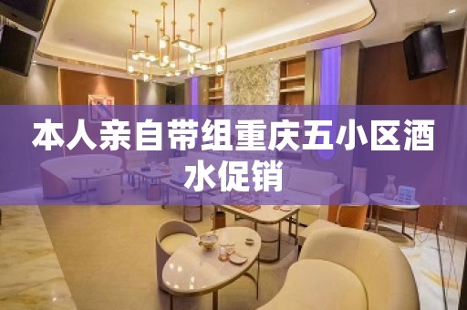 本人亲自带组重庆五小区酒水促销
