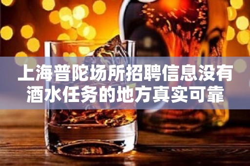 上海普陀场所招聘信息没有酒水任务的地方真实可靠