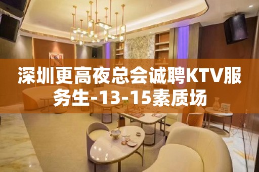 深圳更高夜总会诚聘KTV服务生-13-15素质场