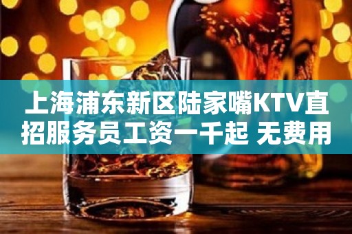 上海浦东新区陆家嘴KTV直招服务员工资一千起 无费用