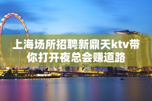 上海场所招聘新鼎天ktv带你打开夜总会赚道路