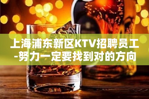 上海浦东新区KTV招聘员工-努力一定要找到对的方向