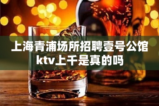 上海青浦场所招聘壹号公馆ktv上千是真的吗