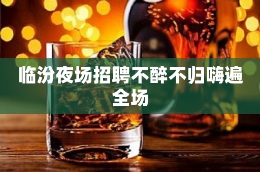 临汾夜场招聘不醉不归嗨遍全场