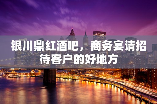 银川鼎红酒吧，商务宴请招待客户的好地方