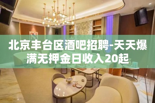 北京丰台区酒吧招聘-天天爆满无押金日收入20起