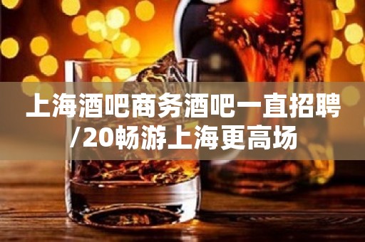 上海酒吧商务酒吧一直招聘/20畅游上海更高场