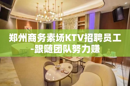 郑州商务素场KTV招聘员工-跟随团队努力赚
