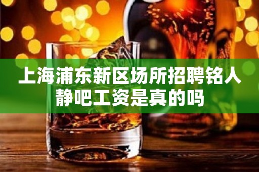 上海浦东新区场所招聘铭人静吧工资是真的吗