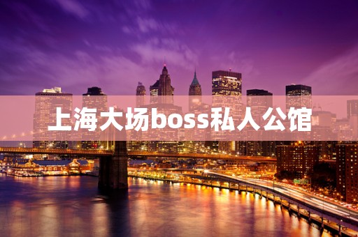 上海大场boss私人公馆