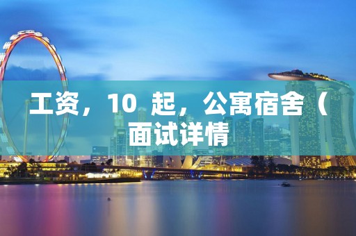 工资，10  起，公寓宿舍（面试详情