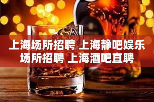 上海场所招聘 上海静吧娱乐场所招聘 上海酒吧直聘