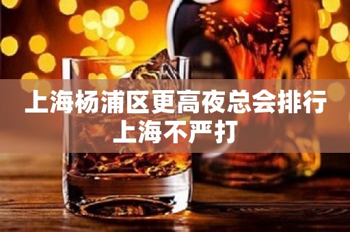 上海杨浦区更高夜总会排行上海不严打