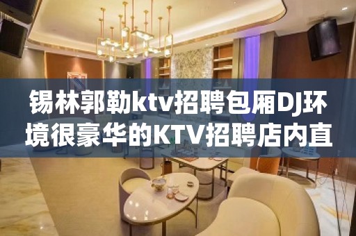 锡林郭勒ktv招聘包厢DJ环境很豪华的KTV招聘店内直招