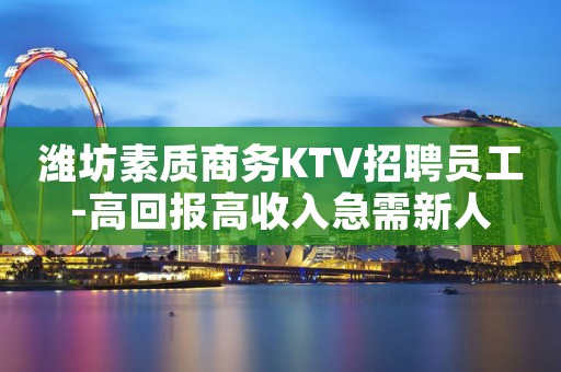 潍坊素质商务KTV招聘员工-高回报高收入急需新人