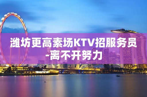 潍坊更高素场KTV招服务员-离不开努力
