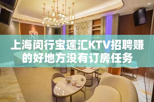 上海闵行宝莲汇KTV招聘赚的好地方没有订房任务