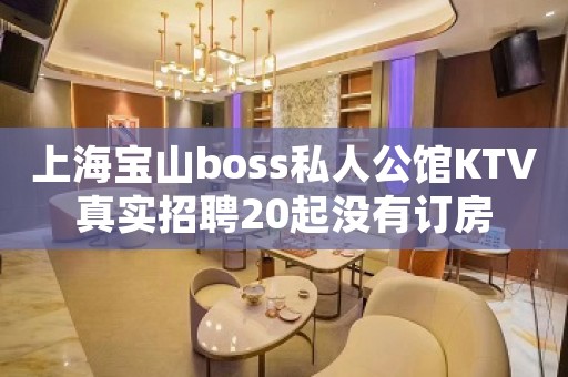 上海宝山boss私人公馆KTV真实招聘20起没有订房