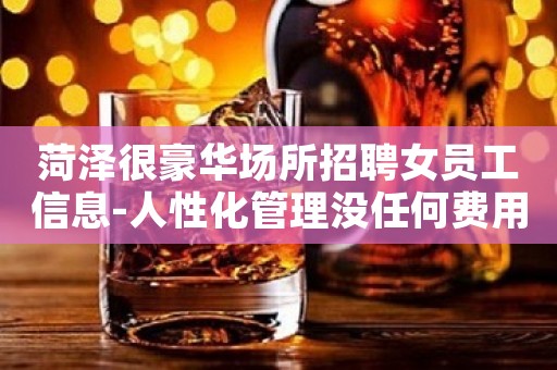 菏泽很豪华场所招聘女员工信息-人性化管理没任何费用