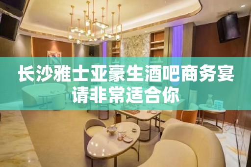 长沙雅士亚豪生酒吧商务宴请非常适合你