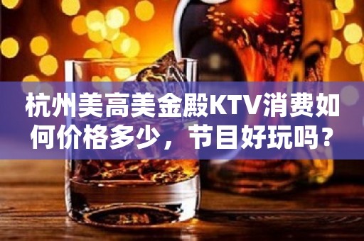 杭州美高美金殿KTV消费如何价格多少，节目好玩吗？