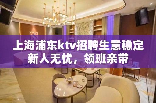 上海浦东ktv招聘生意稳定新人无忧，领班亲带
