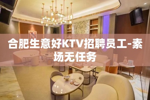 合肥生意好KTV招聘员工-素场无任务