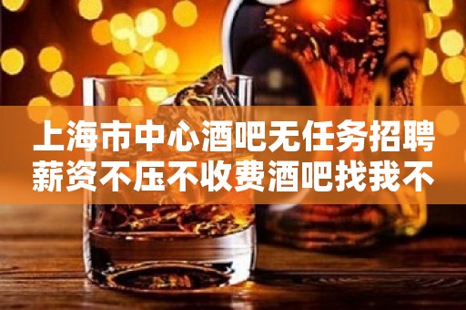 上海市中心酒吧无任务招聘薪资不压不收费酒吧找我不后悔