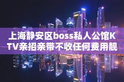 上海静安区boss私人公馆KTV亲招亲带不收任何费用靓丽时尚