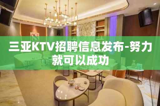 三亚KTV招聘信息发布-努力就可以成功