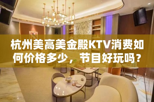 杭州美高美金殿KTV消费如何价格多少，节目好玩吗？