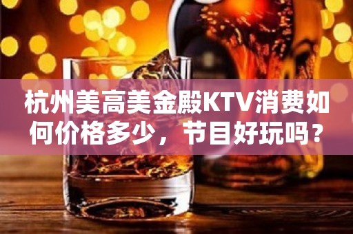 杭州美高美金殿KTV消费如何价格多少，节目好玩吗？