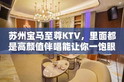苏州宝马至尊KTV，里面都是高颜值伴唱能让你一饱眼福